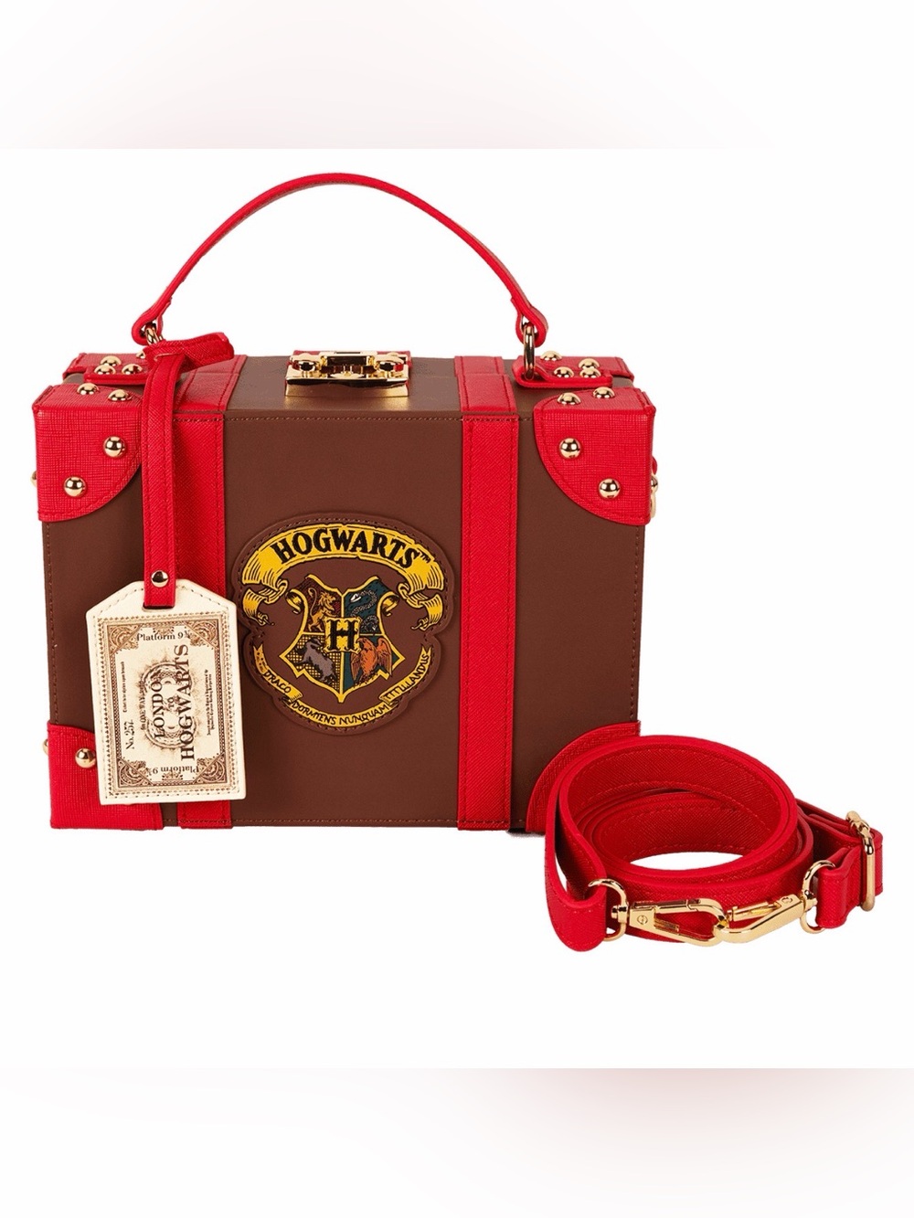 loungefly Harry Potter Hogwarts Luggage Trunk Crossbody Bag - Sealed & NWT